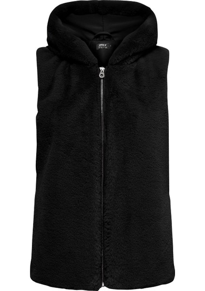 Kadın Kapüşonlu Kürk Yelek - 15295416 indirimleri