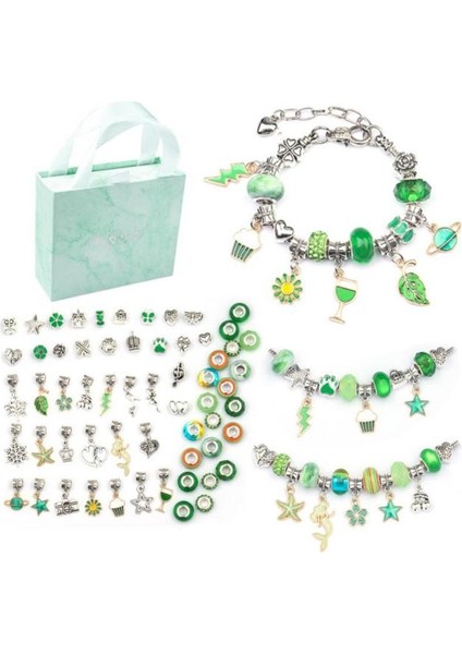 A05 Alaşım Kinderen Armbanden Dıy Kristal Bilezik Seti Kızlar Için Noel Doğum Günü Benzersiz Bilezik Hediye Charm Armbanden Sieraden (Yurt Dışından)