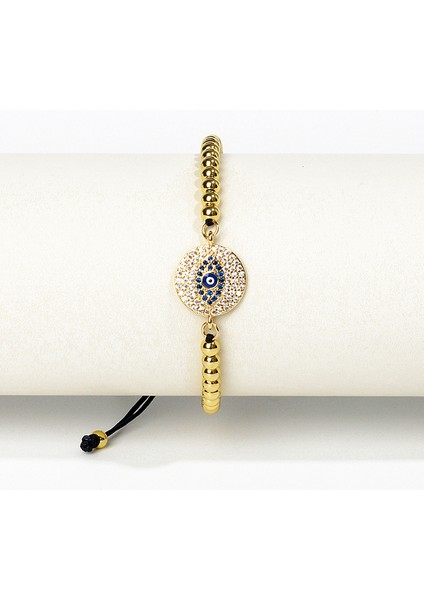 23 Lüks Türk Nazar Slayt Bilezik Kadın Mikro Açacağı Zirkon Yunan Göz Takılar Ayarlanabilir Zincirler Bilezik El Yapımı Takı (Yurt Dışından)