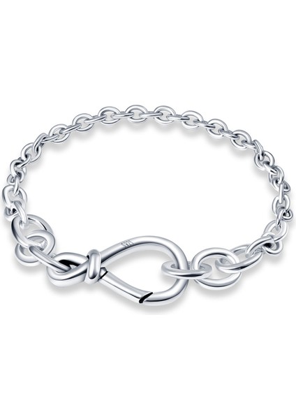 CMB064 -18 Sıcak Satış Klasik Serisi 100% 925 Gümüş Renk Kalp Bilezik Fit Orijinal Boncuk Charms Dıy Takı Kolye Boncuk Kadınlar Için Hediye (Yurt Dışından)