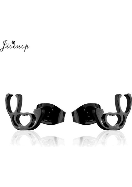 Küpe Siyah Jisensp Paslanmaz Çelik Kalp Atışı Kardiyogram Bilezik Stetoskop Kadın Bileklik Bilezik Hemşire Doktor Takı Için Özel Hediyeler (Yurt Dışından)