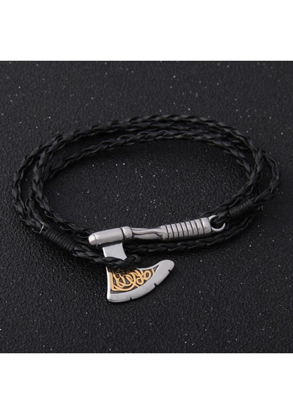 Stil 3 Iskandinav Viking Valknut Balta Muska Charm Çok Katmanlı Deri Bilezik Bileklik Kadın Erkek Takı Hediye Için Ahşap Kutu ile (Yurt Dışından)