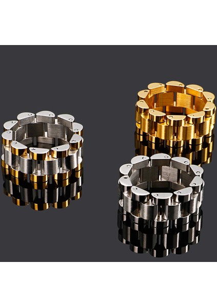 Altın Rengi 16CM Bileklik Sadece Altın Kaplama Paslanmaz Çelik Erkek Bilekliği Erkek Için 10MM Geniş Saat Zinciri Bayan Kızların Bileklikleri Erkek Çocuk Takı Aksesuarları Hediye (Yurt Dışından) modelleri