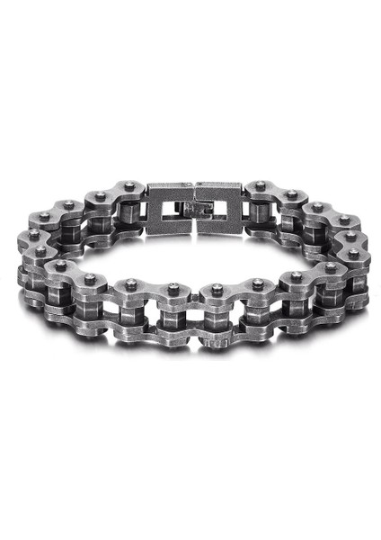 L499 19 cm Moda Punk Biker Zincir Bileklik Erkek Bileklik Link Zinciri Motosiklet Bisiklet Tarzı Bilezikler Paslanmaz Çelik Bilezik Takı (Yurt Dışından) indirimleri