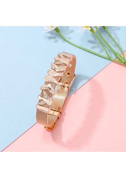 020 Moda Paslanmaz Çelik Tel Örgü Bilezikler Kadın Kızlar Için Orijinal Charm Marka Saat Kemeri Bilezik Cz Melek Boncuk Bileklik Hediye (Yurt Dışından) indirimleri