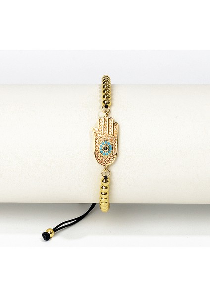 Stil 3 Lüks Türk Nazar Slayt Bilezik Kadın Mikro Açacağı Zirkon Yunan Göz Takılar Ayarlanabilir Zincirler Bilezik El Yapımı Takı (Yurt Dışından)