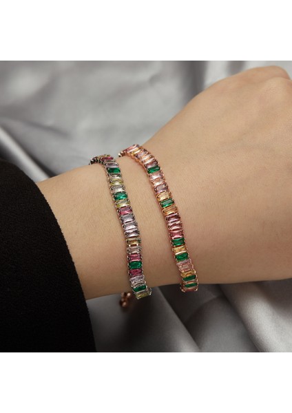 4SL0059-BLACK-G Lüks Tam Rhinestone Renk Zirkon Bilezik Kadınlar Için Yeni Tasarımcı Parlak Klasik Ayarlanabilir Bilezikler Düğün Takı Hediye (Yurt Dışından) indirimleri