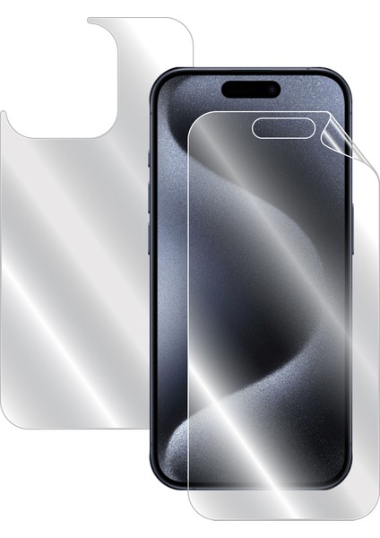 Apple iPhone 15 Pro Için Ipg Hydrogel Tam Kaplama (Ekran ve Arka Koruma)