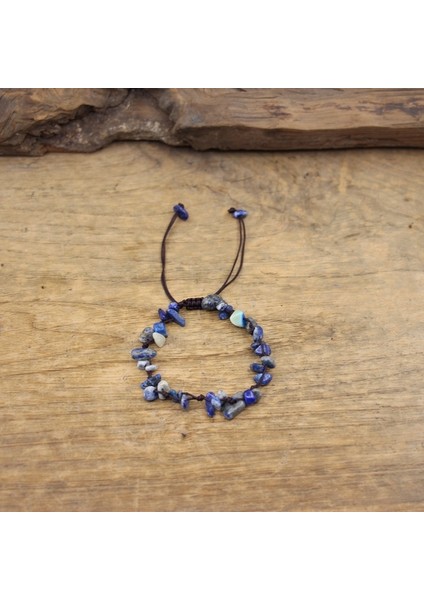 Lapis Lazuli Doğal Taş Taşlar Çakıl Boncuk Kordon Düğümlü Ayarlanabilir Bilezik Şifa Kristal Kuvars Morganit Kadınlar Yaz Takı QC2076 (Yurt Dışından)