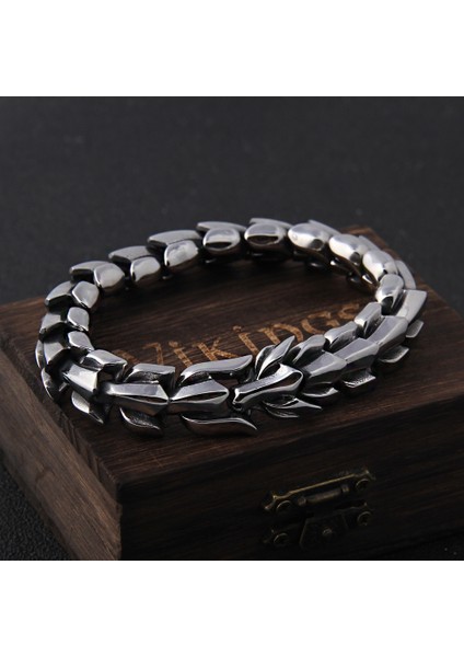 Mıx Altın 19 cm Viking Ouroboros Vintage Punk Bilezik Erkekler Için Paslanmaz Çelik Moda Takı Hippop Sokak Kültürü (Yurt Dışından) fiyatları