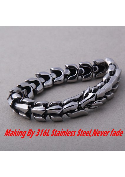 Mıx Altın 19 cm Viking Ouroboros Vintage Punk Bilezik Erkekler Için Paslanmaz Çelik Moda Takı Hippop Sokak Kültürü (Yurt Dışından) fırsatları