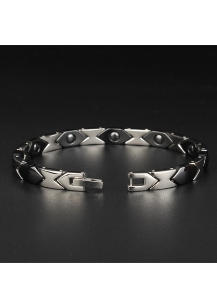 Beyaz Renk 20 cm Kadınlar Için Seramik Bilezikler Adam Moda Paslanmaz Çelik Takı Bayan El Aksesuarları Sağlık Manyetik Terapi Erkek Bilezikler (Yurt Dışından) modelleri