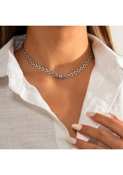 Gümüş 3 Ingemark Abartılı Küba Tıknaz Kalın Zincir Bilezik Kadınlar Için Yüksek Kalite Büyük Metal Bilezik El Takı Goth Steampunk Erkekler (Yurt Dışından)