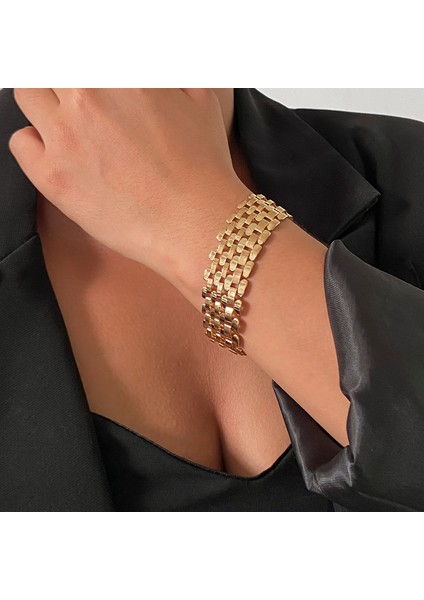 Gümüş 3 Ingemark Abartılı Küba Tıknaz Kalın Zincir Bilezik Kadınlar Için Yüksek Kalite Büyük Metal Bilezik El Takı Goth Steampunk Erkekler (Yurt Dışından) indirimleri