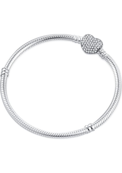 Z004 18 cm Avrupa Bilezik Yılan Zincir Bileklik Yuvarlak Kalp Yaprak Klip Kadın Erkek Takı Aksesuarları Için Markalama Kiti (Yurt Dışından) fırsatları