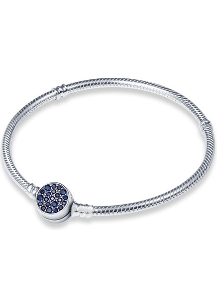 CMB063 -20 Sıcak Satış Klasik Serisi 100% 925 Gümüş Renk Kalp Bilezik Fit Orijinal Boncuk Charms Dıy Takı Kolye Boncuk Kadınlar Için Hediye (Yurt Dışından)