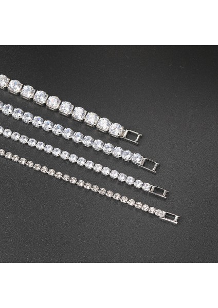 H074-18CM Zhouyang Tenis Bilezik Kadınlar Için Lüks Renkli Isteğe Bağlı 2.5mm Cz Kristal Gül Altın Renk Hediye Moda Takı KC128 (Yurt Dışından)