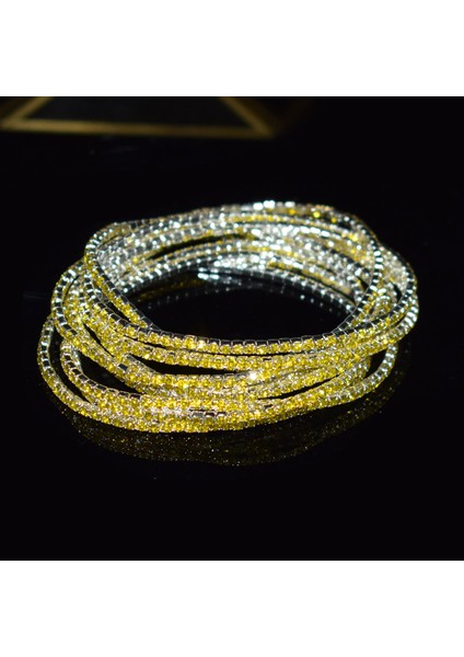 10 Adet Gül Kırmızı 10 Adet/takım Elastik Kuvvet Bilezik Bileklik Kadınlar Için Kristal Rhinestones Düğün Bilezik Bilezik Takı Pulseira Feminia Hediye (Yurt Dışından) fırsatları