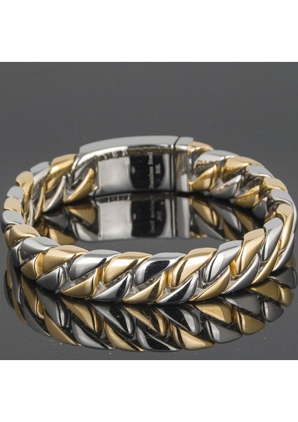 Cilalı Siyah 17 cm 12 mm El Üzerindeki Kaldırım Zinciri Mücevherat Cilalı Fırçalanmış 316L Paslanmaz Çelik Erkek Bilekliği Erkekler Için Klasik Erkek Bileklikleri Erkek Kayışı (Yurt Dışından) fırsatları