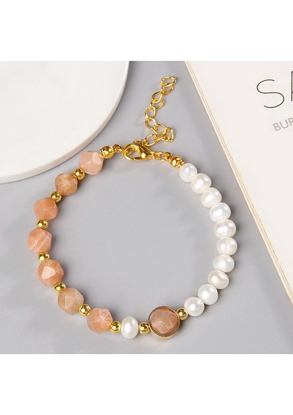 Ametist Ayarlanabilir Moda Doğal Inci Zincir Bilezikler Kadın Erkek Mavi Amazonit Taş Kristal Bilezik Mizaç Inci Bilezik Takı (Yurt Dışından) fırsatları