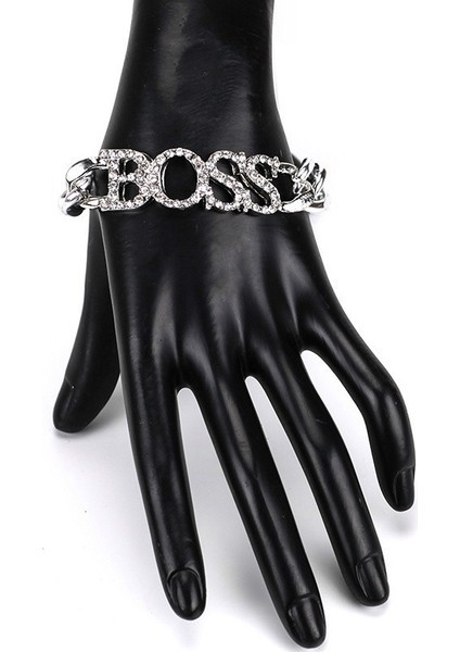 Gümüş Kolye Heeda Kadınlar Için Bilezikler 2019 Yeni Steampunk Alaşım Patron Mektup Bileklik Moda Kpop Anneler Günü Hediyeleri Sıcak Satış Joker Pulseras (Yurt Dışından) modelleri