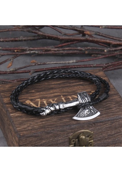 Stil 9 Iskandinav Viking Valknut Balta Muska Charm Çok Katmanlı Deri Bilezik Bileklik Kadın Erkek Takı Hediye Için Ahşap Kutu ile (Yurt Dışından) fiyatları