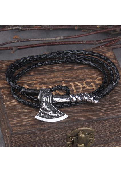 Stil 9 Iskandinav Viking Valknut Balta Muska Charm Çok Katmanlı Deri Bilezik Bileklik Kadın Erkek Takı Hediye Için Ahşap Kutu ile (Yurt Dışından) modelleri