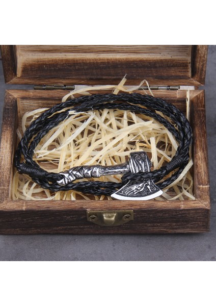 Stil 9 Iskandinav Viking Valknut Balta Muska Charm Çok Katmanlı Deri Bilezik Bileklik Kadın Erkek Takı Hediye Için Ahşap Kutu ile (Yurt Dışından) indirimleri