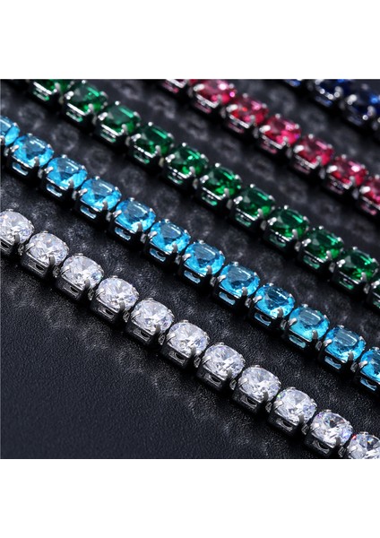 E Tenis Bilekliği Kübik Zirkonya Kristal Tenis Bilekliği Kadın Erkek Bling Buzlu Out Bilezik Homme Düğün Takısı Hip Hop Aksesuarları Hediye (Yurt Dışından) modelleri