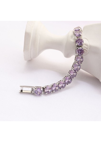 G Tenis Bilekliği Kristal Tenis Bilekliği Bling Buzlu Out Kübik Zirkonya Bilezikler Bileklik Kadın Erkek Link Zinciri Düğün Takısı Hip Hop Hediye (Yurt Dışından) indirimleri