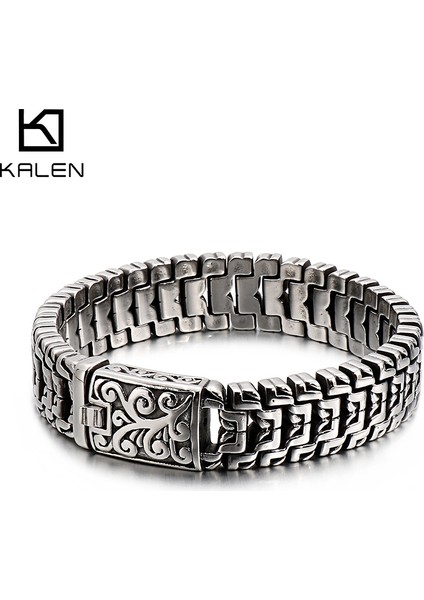 Çelik Renk 24 cm Kalen Punk Yüksek Cilalı Ok Şekilli Bilezik Erkekler 22 cm Paslanmaz Çelik Bisiklet Zincir Bilezik Boho Erkek Takı Aksesuarları 2019 (Yurt Dışından) fiyatları