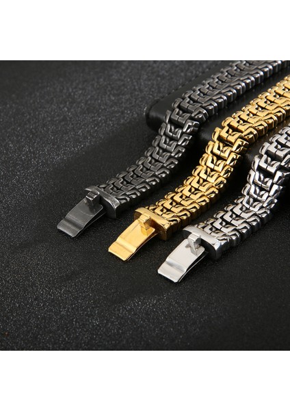 Çelik Renk 24 cm Kalen Punk Yüksek Cilalı Ok Şekilli Bilezik Erkekler 22 cm Paslanmaz Çelik Bisiklet Zincir Bilezik Boho Erkek Takı Aksesuarları 2019 (Yurt Dışından) indirimleri