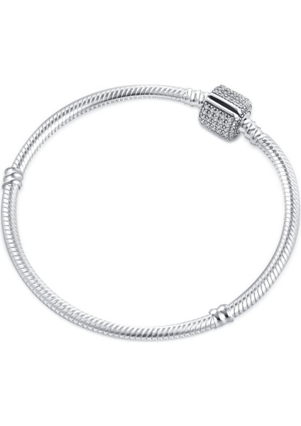 Z059 17 cm Avrupa Bilezik Yılan Zincir Bileklik Yuvarlak Kalp Yaprak Klip Kadın Erkek Takı Aksesuarları Işaretleme Kiti (Yurt Dışından) indirimleri