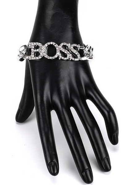 Gümüş Heeda Bilezikler Kadınlar Için 2019 Yeni Steampunk Alaşım Patron Mektup Bileklik Moda Kpop Anneler Günü Hediyeleri Sıcak Satış Joker Pulseras (Yurt Dışından)