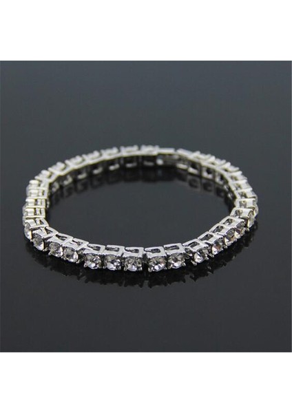 5 mm 8 Inç Hip Hop 1 Sıra 2 Adet Satış Bling Cz Buzlu Out Rhinestone Kübik Zirkonya Bilezik Tenis Zinciri Bilezikler Kadın Erkek Takı (Yurt Dışından) indirimleri