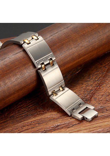 G Bilezik Welmag Moda Zarif Kristal Manyetik Titanyum Bileklik Bilezik Erkekler Için Germanyum Turmalin Erkek Sağlık Takı Bileklik (Yurt Dışından) indirimleri