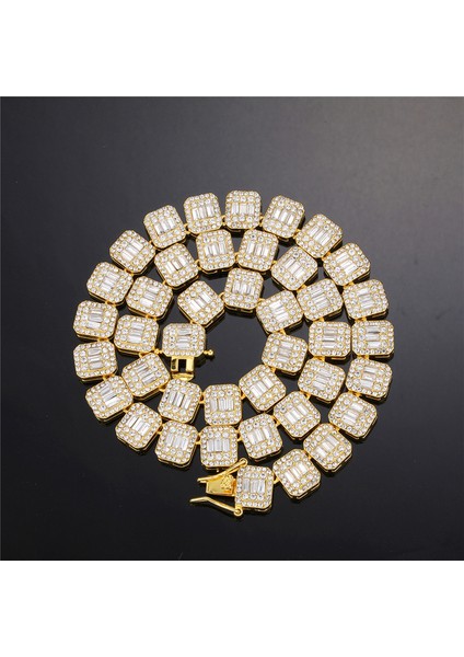 12 mm Kolye 18 Inç Hip Hop 12 mm Mikro Açacağı Prong Kübik Zirkon 1 Sıra Alaşım Tenis Zinciri Bilezik Kolye Bling Erkek Erkekler Kadınlar Için Takı (Yurt Dışından)