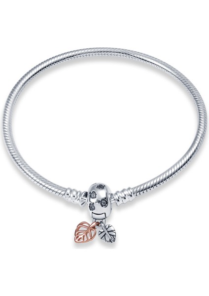 CMB051 -20 Sıcak Satış Klasik Serisi 100% 925 Gümüş Renk Kalp Bilezik Fit Orijinal Boncuk Charms Dıy Takı Kolye Boncuk Kadınlar Için Hediye (Yurt Dışından)