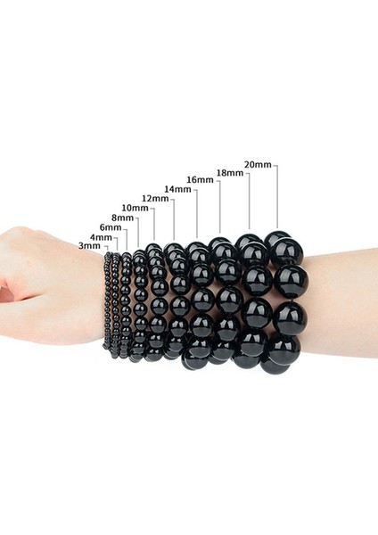 6 Mm-19 cm Erkek Kadın Pürüzsüz Beyaz Opal Ay Taş Bilezik Streç Kordon Elastik Taş Doğal Taş Enerji Takı Браслет Ножной Браслет (Yurt Dışından) fırsatları
