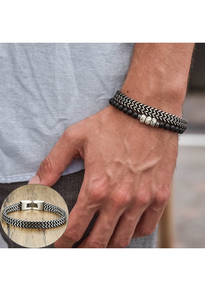 6.5 Istakoz Gümüş 19 cm 7.48 Inç Vnox Retro Erkek Bileklik Serin Metal Tilki Kuyruğu Franco Zincir Bileklik Kilitli Paslanmaz Çelik Curban Bağlantı Punk Vintage Takı (Yurt Dışından) fırsatları