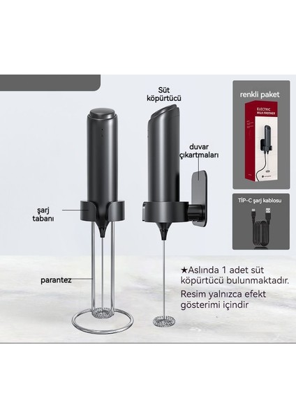 Mini Akıllı Kahve Süt Köpürtücü Elektrikli Süt Köpürtücü (Yurt Dışından)