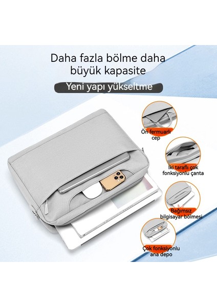 Bilgisayar Çantası 17.3 Inç Hava Yastığı El Crossbody Laptop Çantası (Yurt Dışından)