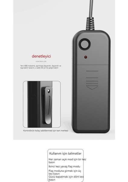 Motosiklet Kaskı Aydınlık Şerit Gece Sürüş Aydınlık Kask LED Işık (Yurt Dışından) fiyatları