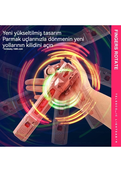 Işın Kılıcı Kombine Teleskopik Işıklı Parmak Dönen Oyuncak Lazer Kılıcı (Yurt Dışından) modelleri