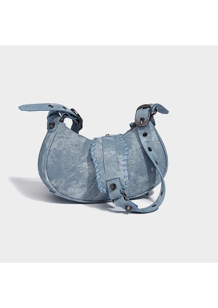 Denim Çapraz Askılı Üçü Bir Arada Koltuk Altı Motosiklet Çantası (Yurt Dışından) modelleri