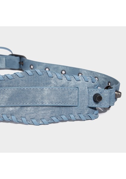 Denim Çapraz Askılı Üçü Bir Arada Koltuk Altı Motosiklet Çantası (Yurt Dışından) indirimleri
