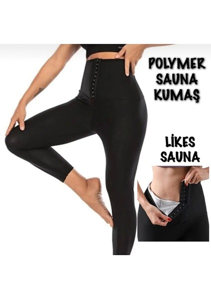 Agraflı Termal Sauna Tayt ( Xl ) Neotex Agraflı Terletme Taytı