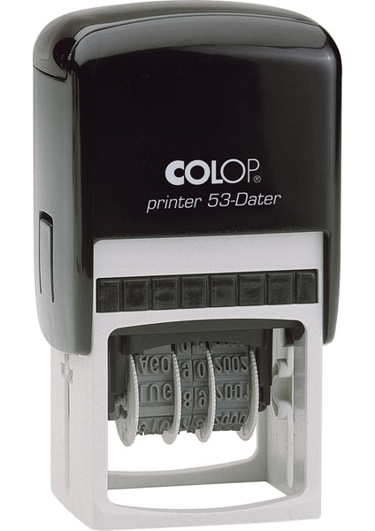 Prınter 53 Tarih Kaşe Tr Siyah Kasa Mavi kırmızı Keçe 30 x 45 mm fiyatları