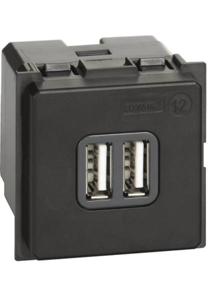 - A Tipi USB Şarj Prizi, 3A, 230V~/5VDC, Mekanizma, 2m