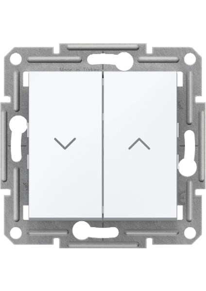 Schneıder - Asfora Beyaz Jaluzi Kumanda Anahtarı Çerçevesiz